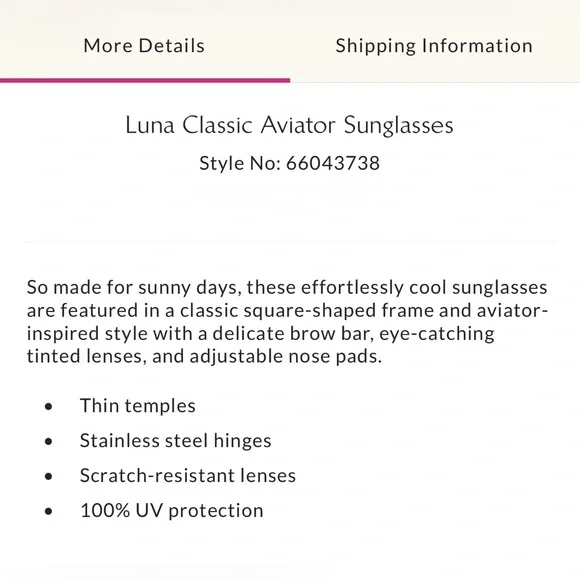 Free People Luna Classic Aviator Sunglasses ☁️ Cloud Blue 🩵 NWOT Sold Out Color - Picture 4 of 7